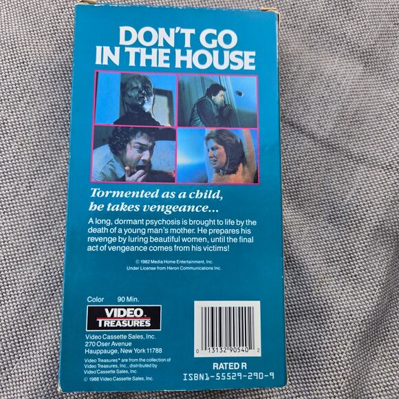 Don't Go in the House (VHS) 1982 Video Treasures Turbine Films Horror Film Works - Picture 2 of 7